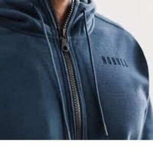 NOBULL Blue Full Zip Hoodie Men's Small or Women's Medium